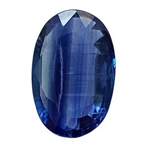 نگین کیانیت آبی اصل تراش بیضی کد N116