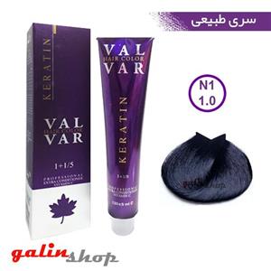 رنگ موی وال وار سری طبیعی شمارهVAL-VAR 1.0 