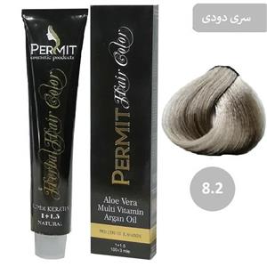 رنگ مو پرمیت سری دودی مدل بلوند روشن شماره 8.2 PERMIT Hair Color 