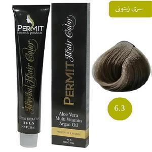 رنگ مو پرمیت سری زیتونی مدل بلوند زیتونی تیره شماره 6.3 PERMIT Hair Color 