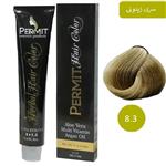 رنگ مو پرمیت سری زیتونی مدل بلوند زیتونی روشن شماره 8.3 PERMIT Hair Color