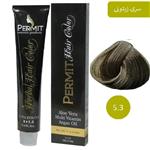 رنگ مو پرمیت سری زیتونی مدل قهوه ای زیتونی روشن شماره 5.3 PERMIT Hair Color