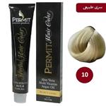 رنگ مو پرمیت سری طبیعی مدل بلوند خیلی خیلی روشن شماره 10 PERMIT Hair Color