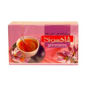 چای زعفرانی کیسه ای شاهسوند بسته ۲۴ عددی
