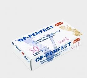 دستکش وینیل op-perfect بسته 50 تایی