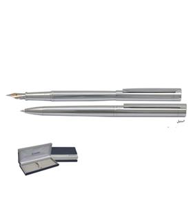   Europen Theory Ballpoint Pen and Fountain Pen Set - with Steel Body