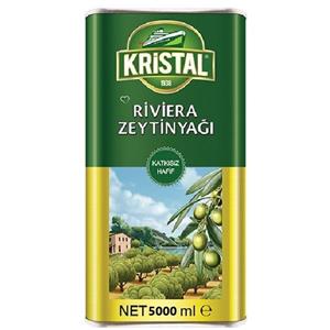 روغن زیتون بکر با بویی ملایم کریستال 5 لیتر KRISTAL