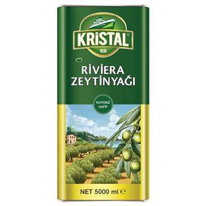 روغن زیتون بکر با بویی ملایم کریستال 5 لیتر KRISTAL 