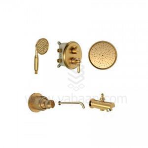 شیر دوش توکار شودر مدل زیگموند طلامات تیپ 4 Brass 