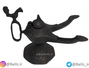 چراغ پیسوز برنجی ۲ شعله - طرح ۱