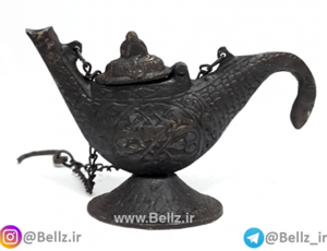 چراغ پیسوز برنجی نقشدار - طرح ۱