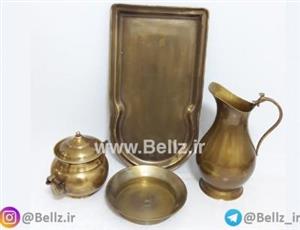 ست سماور برنجی تا 8 لیتر