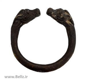 دستبند سر قوچ  برنجی  (طرح ۱)