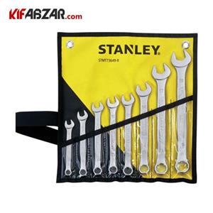 مجموعه 8 عددی آجار یک سر تخت یک سر رینگی استنلی مدل STMT73649-8