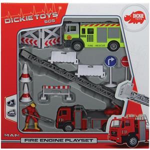 ست ماشین بازی دیکی تویز سری آتش نشانی مدل SOS 203713004 Dickie Toys SOS 203713004 Fire Car Toys