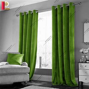 پرده مخمل پانچی ترک سبز‌ روشن