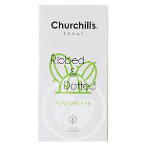 کاندوم (Pleasure Her) خاردار شیاردار روان کننده وانیل ۱۲ عددی چرچیل؛ Churchill's