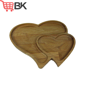 سینی سرو چوبی قلبی راش