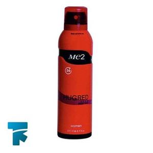 اسپری بدن 200 میل Me2 مدل Hogo Red Me2 Hugred Body Spray For Women 200ml