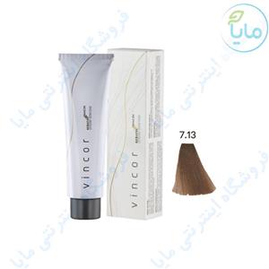 رنگ مو وینکور مدل Beige حجم 100 میل شماره 7.13 Vincor Beige Hair Color 100ml No.7.13