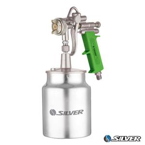 پیستوله کاسه زیر با سوزن و نازل برنجی - GTAPB007 silver