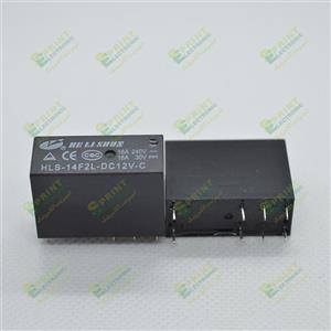 رله 12 ولت کتابی 8 پایه 16 آمپر HLS-14F2L-DC12-C