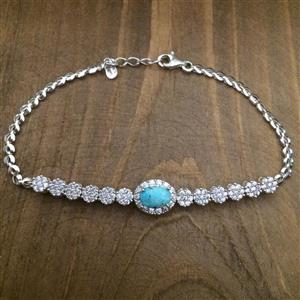 دستبند نقره زنانه  کد 3032 -