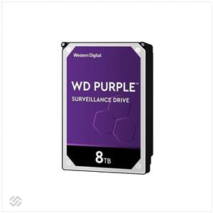 هارددیسک اینترنال وسترن دیجیتال سری Purple WD82PURX ظرفیت 8 ترابایت Western Digital WD82PURX Purple 8TB 128MB Cache Internal Hard Drive