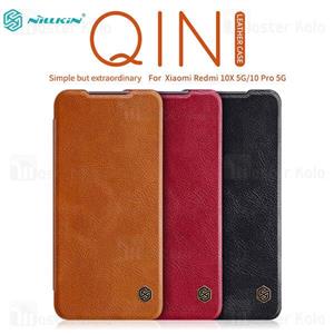 کیف چرمی نیلکین شیائومی Xiaomi Redmi 10X 5G / Redmi 10X Pro Nillkin Qin Leather Case... 