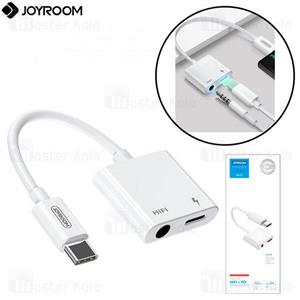 کابل تبدیل تایپ سی اتصال همزمان هندزفری و شارژر Joyroom Ben Series SH-C1 HiFi+PD توان 3 آمپر...