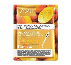 ماسک صورت زوزو مدل Mango وزن 25 گرم zozu mango face mask weight grams 