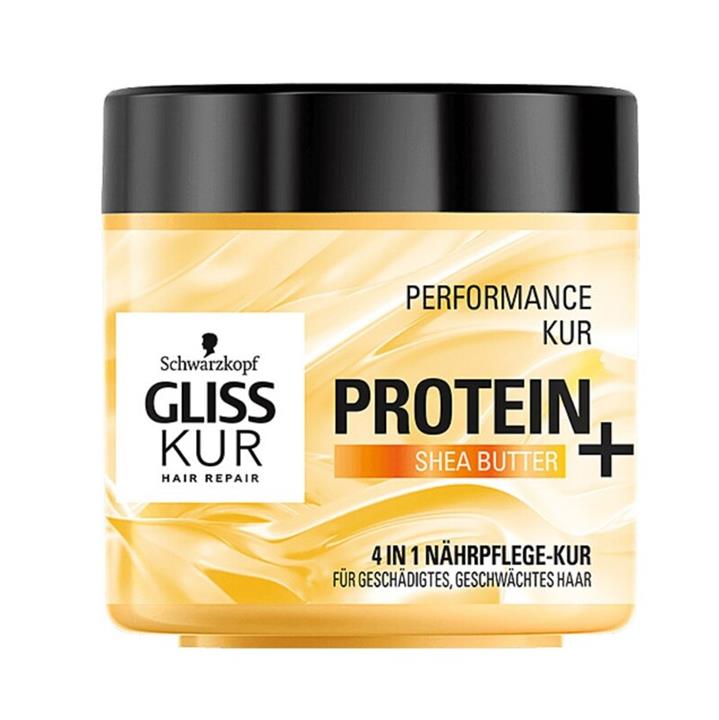 کرم و ماسک مو 4 کاره گلیس حاوی پروتئین وروغن باباسو 400ml