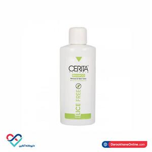 شامپو ضد شپش سریتا 95 میل درمان قطعی جداسازی کامل تخم گیاهی بدون ترکیبات سمی Cerita Herbal And Non Toxic Lice Free Shampoo 95ml 