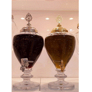 کلمن شیشه ای پایه دار