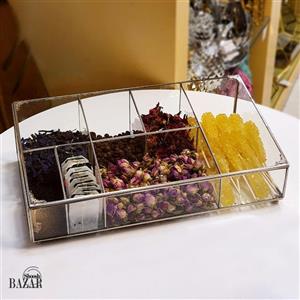 جعبه شیشه ای دمنوش کد 94848