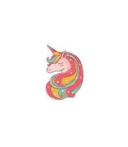 استیکر طرح اسب تک شاخ