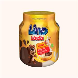 شکلات صبحانه لینو لادا دو رنگ شیری کاکائویی فندقی بدون گلوتن LINO duo 