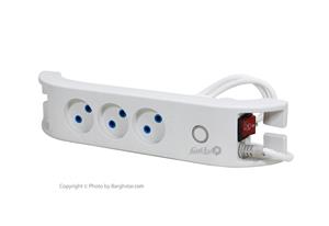 سه راهی برق بدون ارت اخوان الکتریک کابل 3 متری AKHAVAN ELECTRIC 3 POWER STRIP