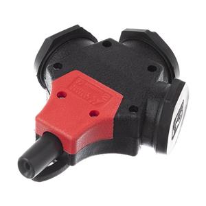 سه راهی صنعتی اخوان الکتریک مدل کرال AKHAVAN ELECTRIC 3 Way Electrical Rubber Connector