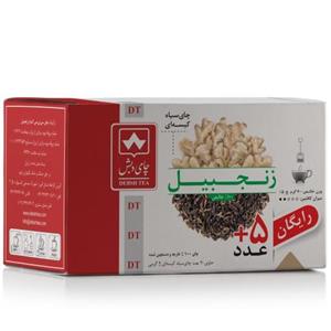 چای سیاه کیسه ای زنجبیلی چای دبش بسته 25 عددی
