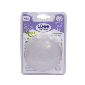 رابط سينه 2عددی وی کر - Wee care medium silicone nipple shields