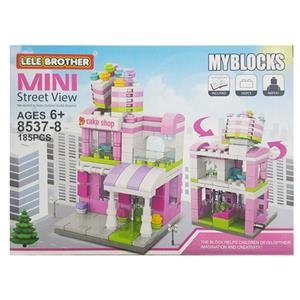 لگو Lele Brother مدل CakeShop از سری Mini Street View 8in1 کد ۸-۸۵۳۷ Lele Brother Mini Street View CakeShop 8537-8 Lego