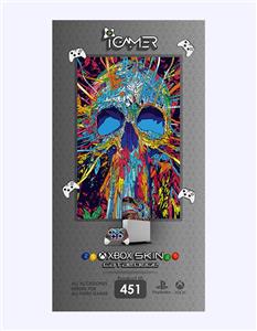 اسکین برچسب برای XBOX ONE S طرح Rainbow Skull