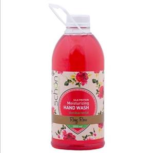 مایع دستشویی شفاف قرمز Rosy Rose شون - 2000 میلی لیتر Schon Rosy Rose Silk Protein Moisturizing Hand Wash 2000ml