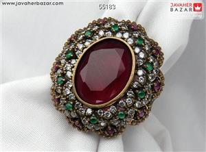 انگشتر نقره طرح عثمانی زنانه - کد 55183
