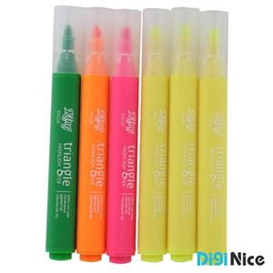 ماژیک هایلایت قلمی King مدل K9238 بسته 6 عددی