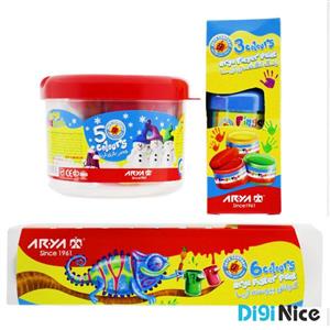 ست رنگ آمیزی آریا سه تکه خمیر بازی، رنگ انگشتی و گواش DN99S11