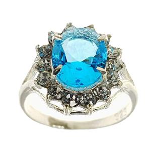 انگشتر نقره زنانه سلین کالا مدل ce-topaz10 