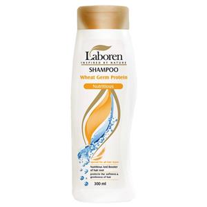 شامپو سر لابورن حاوی پروتئینه جوانه گندم مناسب برای انواع مو حجم 300 میل Laboren Wheat Germ Protein Shampoo For All Hair Types 300ml