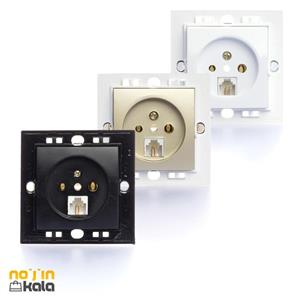 مکانیزم پریز تلفن دوکاره مدل پارمیس ثابت الکتریک